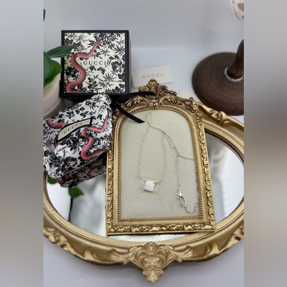 100% Authentic Gucci Sterling Silver Padlock Necklace ✨🔒 - Picture 3 of 9